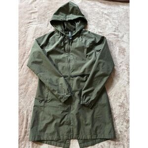 MONDETTA Women Green Full Zip‎ Up Hoodie Tunic Windbreaker Size Small